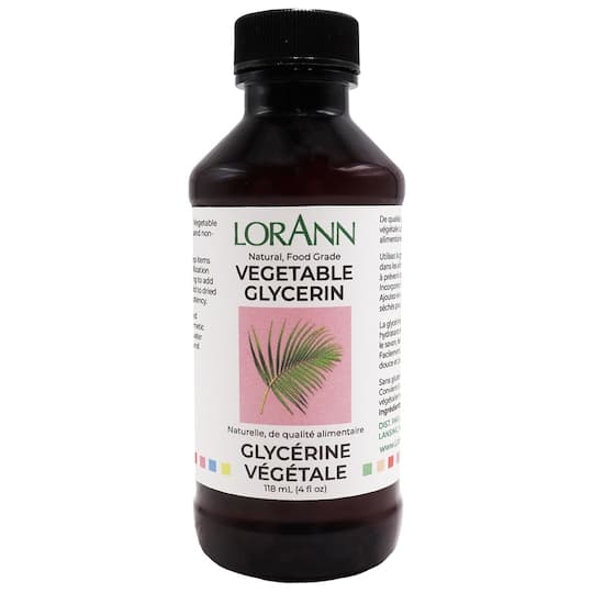 LorAnn Natural Vegetable Glycerine, 4oz.